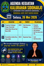 Agenda Kegiatan Tanggal 26 Mei 2026 Pemerintah Kalurahan Sidoharjo